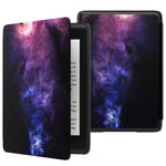 MoKo Case Fits 6" Kindle Paperwhite (10th Generation, 2018 Releases), Thinnest Lightest Smart Shell Cover with Auto Wake/Sleep for Amazon Kindle Paperwhite 2018 E-reader - Dreamy Nebula Purple