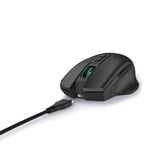 uRage Souris Gaming RGB Reaper 410" (Gaming Mouse Lumière LED, Ultra légère, droitier, 6 Boutons programmables, 6 200 dpi, capteur Optique, Logiciel, câble détachable 2m) Noir