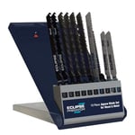 Eclipse Professional Tools Predator EPT-WM10 Lot de 10 lames de scie sauteuse pour bois Bleu