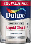 Dulux Professional Liquid Gloss Pure Brilliant White - Wood & Metal Paint 1.25L