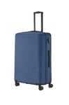 travelite 4-wheel hard shell suitcase large 96 litres, luggage series BALI: ABS hard shell trolley with TSA combination lock, 77 cm