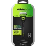 Gillette Labs rakhyvel med Exfoliating Bar, 2 rakblad