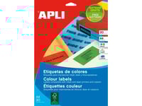 Apli Sp-581225, Transparent, Självhäftande Skrivaretikett, A4, Laser, Rektangel, 29,7 Cm