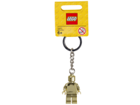 Lego Gold Minifigure Keyring/ Keychain ( 850807) Brand New