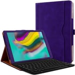 Étui de protection Couleur Violet avec Clavier Azerty Bluetooth pour Tablette Samsung Galaxy Tab A7 10.4