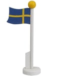 Svensk Bordsflagga med Trästav 15 cm