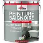 Arcane Industries - Peinture baignoire et lavabo - Résine de rénovation pour émail, acrylique et fonte 1 kg (jusqu'à 3 m² en 2 couches) Rouge Tomate