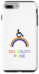 Coque pour iPhone 7 Plus/8 Plus Disability Pride: Fauteuil roulant sur arc-en-ciel