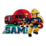 Fireman Sam © Sam Jupiter Fire Truck Extinguish fire - Patches/Iron on/Iron On/Appliques/Iron on/Applique/Patches/Patches