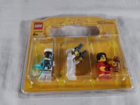 Lego Building Toy Minifigures Spaceman & Girl With Teddy Bear