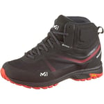 Millet Hike Up Mid Gore-Tex Chaussures de Randonnée Homme, Noir/ Rouge, Taille 43 1/3