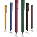 6-pack Färgade Gelpennor, 6 Unika Vintage Bläckfärger, Fin Spets 0,5 mm Smidig Skrivning för Skolan, Journalföring, Anteckningar, Kontorsmaterial