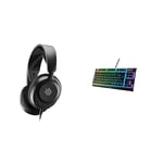 SteelSeries Arctis Nova 1 - Casque de Jeu Multi-système — Hi-FI avec Pilotes — Son Spatial à 360° & Apex 3 TKL RVB Clavier Gaming - Facteur de Forme Esports Compact sans pavé numérique