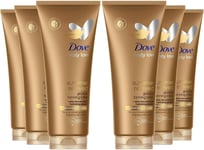 Dove Dermaspa Summer Revived Body Lotion Medium to Dark Skin (200Ml) (Pack of 6)