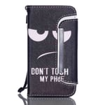 Taltech Don't Touch My Phone - Plånboksfodral Till Iphone 4/4s