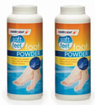 2pcs Masterplast Foot Powder Talc Soothes Refreshes Eliminates Odour Soft Feet