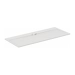 Receveur de douche extra plat - Ultra Flat s i.life - Idéal Standard - 170 x 70 cm - Blanc pur effet pierre