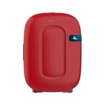 Cecotec Mini Réfrigérateur Bolero MiniCooling 4L Bora Red, Fonctionnement 12V-220V, Compatible avec voitures et caravanes, Fonction de refroidissement et de chauffage, Plage de température 5-65º