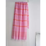 Extra stor Hamamhandduk XXL EGE 160x220 (Sorbet Pink/mandarin)