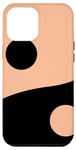 Coque pour iPhone 13 Pro Max Couleur de l'année 2024 symbole Yin Yang pêche fuchsia et noir