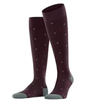 FALKE Men's Dot M KH Cotton Long Patterned 1 Pair Knee-High Socks, Red (Barolo 8597), 8.5-11