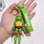 TeenageMutant Ninja Turtles Nyckelring Nyckelring Väska Charm Hänge Nyckelringar Presenter Red