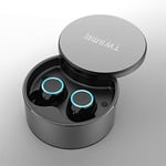 GALIMAXIA Bluetooth Earphone TWS Wireless Headset Bluetooth 5.0 Handsfree Sport Earphones with Charging Box (Black) Home office gaming headset (Color : Grey)
