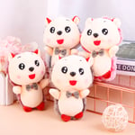 1pc 12cm Cute Hedgehog Stuffed Animal Plush Toys Keyring Key Cha Red