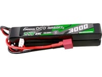 Gens Ace 25C 3000Mah 2S2p 7.4V Saddle Airsoft Gun Lipo Battery With Mini Deans(T) Plug Connector