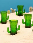 4 stk Kaktusformede Shotglass - Bar Bespoke