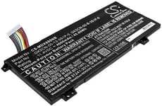 Kompatibelt med Medion Erazer X6805, 11.4V, 4000 mAh