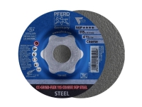 PFERD CC-GRIND-FLEX 115 COARSE SGP STEEL, Stål, PFERD, 2,22 cm, 11,5 cm, 13300 RPM, 10 styck
