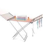 Triclicks Winged Electric Heated Clothes Airer Dryer,20 Bars Indoor Horse Rack,230W Aluminum Fast Laundry Washing Drying Folding Easy Storage for Shirts Towel Sheets Bed {Heats Up to 55° in 3 Mins}