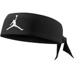 Nike Air Jordan Head Tie Headband Black Basketball Sweatband Mens 100% Genuine