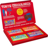 Tony's Chocolonely - Mixed Chocolate Gift Box - Milk & Dark Chocolate Bars - 4 