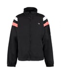 Fred Perry Mens Colour Block Shell Black Jacket Polyamide - Size 2XL