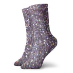 Kevin-Shop Men's And Women Socks- Glitter Sparkles Shimmer Colorful Funny Novelty Crew Socks