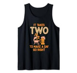 It takes two - Men Barbeque Grill Master Grilling Tank Top