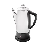 Quest 35200 Electric Coffee Percolator / 1.8L Stainless Steel Filter Coffee Machine / 30-45 Minute Keep Warm Functionality/Removable Filter/Makes Up To 12 Cups At Once / 1100W