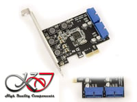 KALEA-INFORMATIQUE ? - Carte Controleur PCI EXPRESS (PCI-E) vers USB 3.0 - 2 PORTS INTERNES SUPERSPEED USB3 19 POINTS - Chipset N