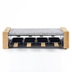 Raclette et pierre à cuire HKOENIG - WOD8 - 8 personnes - 1200W - Design bois