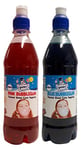 Snowycones | Syrup for Snow Cones and Shaved Ice | Not Slush | Bubblegum, 500 ml, Pack of 2, Blue/Pink
