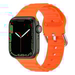 Apple Watch 41mm Series 7 Sportigt armband i silikon, orange