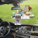 (silver1)Empty Hanging Car Perfume Bottle Beautiful Refillable Fragrance