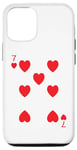 iPhone 13 Seven (7) of Hearts Poker Card Playing Card Blackjack Card Case