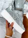 Glitter Encore Wedge Trainers