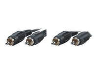 Secomp VALUE - Câble audio - RCA (M) pour RCA (M) - 2.5 m - blindé - noir