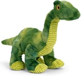 Brachiosaurus Dinosaur Plush Toy 26cm - 100% Recycled Eco Soft Teddy - Keeleco