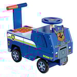 Paw Patrol Ride on Chase – Wooden Truck for Kids – Indoor/Outdoor Balance Toy with Storage – 4-Wheel Scooter for Motor Skill Development – FSC Certified for Ages 3 Years and Up