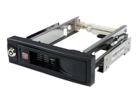 Startech.Com 5.25In Trayless Hot Swap Mobile Rack For 3.5In Hard Drive - Internt Sata Backplane Enclosure - Låsbar Enhetsfack (Hsb100satbk) - Lagrings Mobil Rack - 3.5" - Sortering - För P/N: 25Sat35hdd, 25Satsas35hd